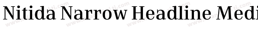 Nitida Narrow Headline Medium字体转换